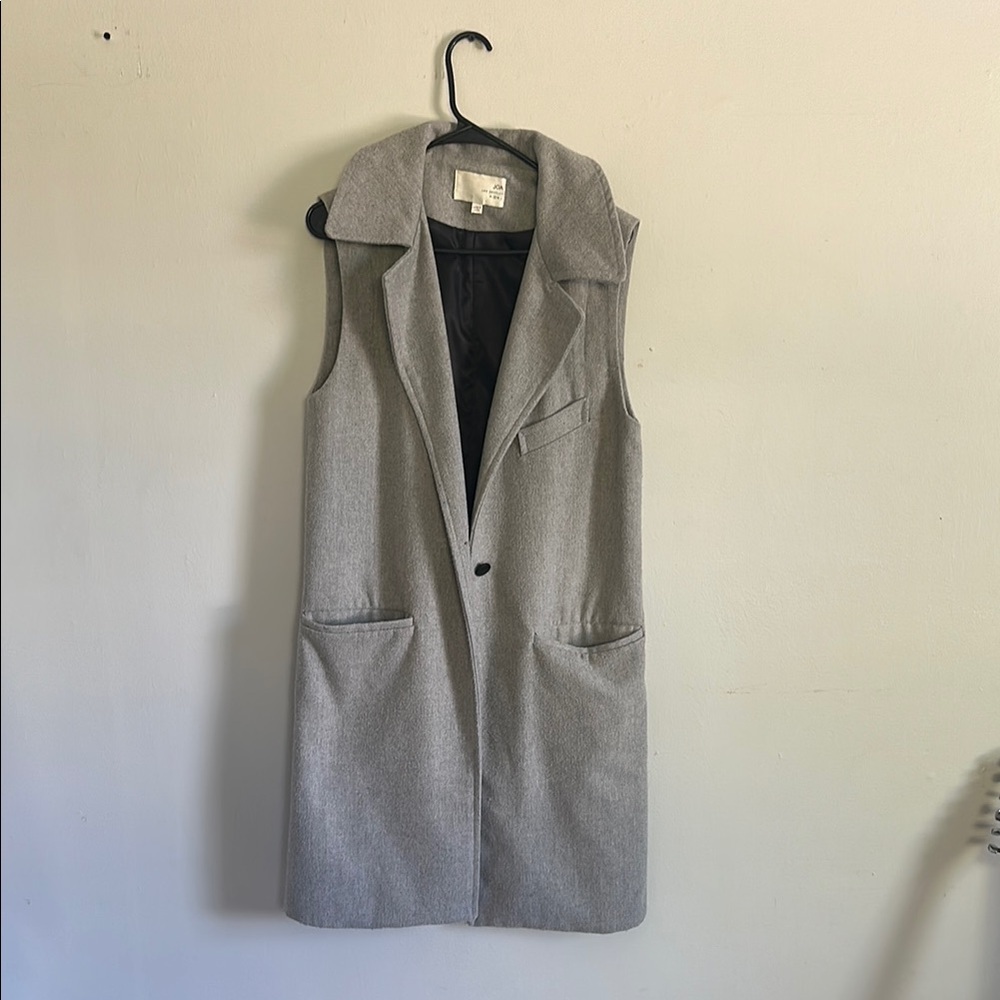 Gray Sleeveless Women's Coat